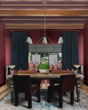 Crystorama XAV-B9306 Xavier 6-lt 46" Linear Chandelier - Blue