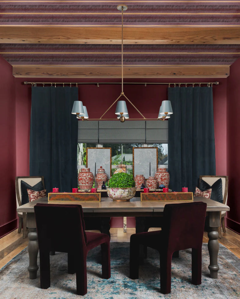 Crystorama XAV-B9306 Xavier 6-lt 46" Linear Chandelier - Blue