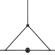 Crystorama XAV-B9307 Xavier 4-lt 54" Linear Chandelier - Matte Black