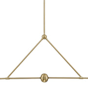 Crystorama XAV-B9307 Xavier 4-lt 54" Linear Chandelier - Vibrant Gold