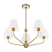 Crystorama XAV-B9315 Xavier 5-lt 28" Chandelier - White
