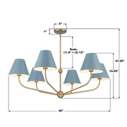 Crystorama XAV-B9316 Xavier 6-lt 40" Chandelier