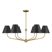 Crystorama XAV-B9316 Xavier 6-lt 40" Chandelier - Black