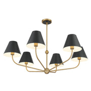 Crystorama XAV-B9316 Xavier 6-lt 40" Chandelier - Black
