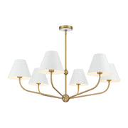 Crystorama XAV-B9316 Xavier 6-lt 40" Chandelier - White
