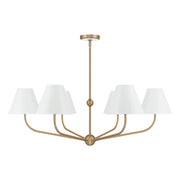 Crystorama XAV-B9316 Xavier 6-lt 40" Chandelier - White