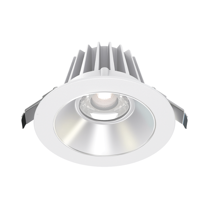Lotus JXL-COB04-R15W 4" 15W LED Round Economy Recessed Downlight, 5CCT Selectable - Alzak/White
