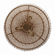 Crystorama ZAN-9003 Zanzibar 3-lt 14" Pendant - Rattan/White