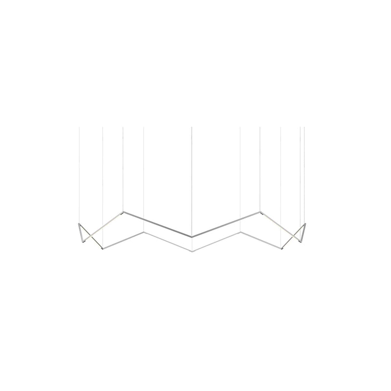 Koncept ZBP-16-C Z-Bar Pendant Crown 12-lt 64" LED Pendant - Silver