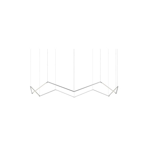 Koncept ZBP-16-C Z-Bar Pendant Crown 12-lt 64" LED Pendant - Silver