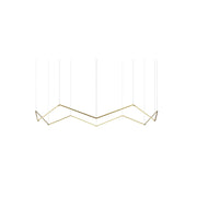 Koncept ZBP-24-C Z-Bar Pendant Crown 12-lt 93" LED Pendant - Gold