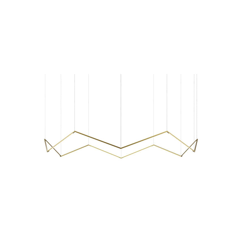 Koncept ZBP-24-C Z-Bar Pendant Crown 12-lt 93" LED Pendant - Gold