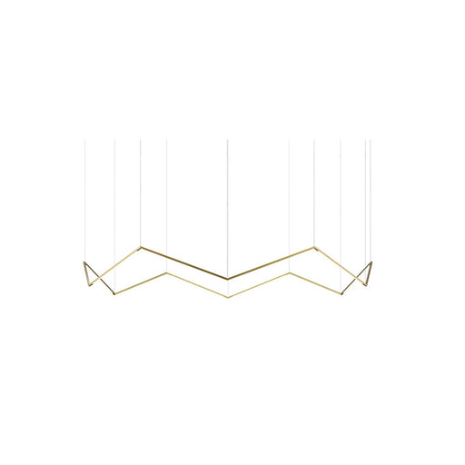 Koncept ZBP-24-C Z-Bar Pendant Crown 12-lt 93" LED Pendant - Gold