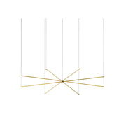 Koncept ZBP-36-QS Z-Bar Quad Star 8-lt 76" LED Pendant - Gold