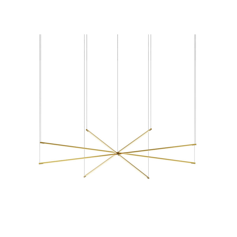Koncept ZBP-36-QS Z-Bar Quad Star 8-lt 76" LED Pendant - Gold