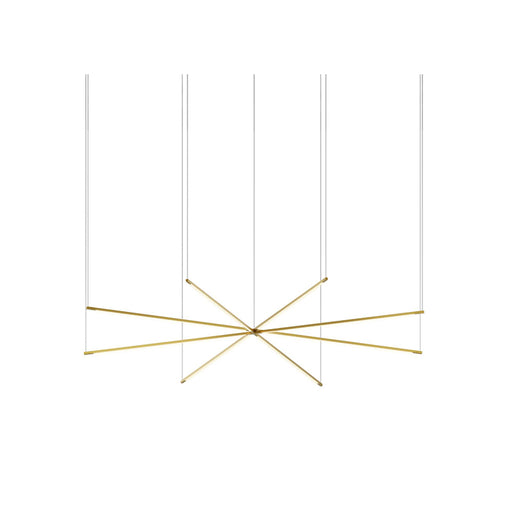 Koncept ZBP-36-QS Z-Bar Quad Star 8-lt 76" LED Pendant - Gold