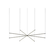 Koncept ZBP-36-QS Z-Bar Quad Star 8-lt 76" LED Pendant - Matte Black
