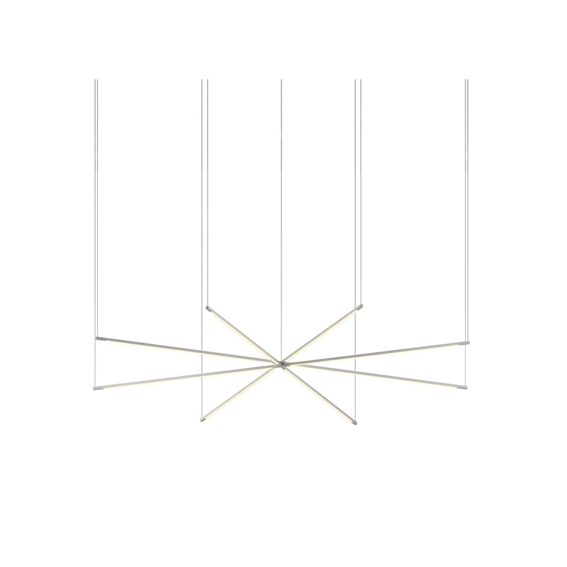 Koncept ZBP-36-QS Z-Bar Quad Star 8-lt 76" LED Pendant - Silver