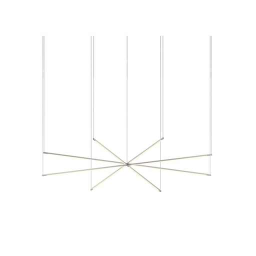 Koncept ZBP-36-QS Z-Bar Quad Star 8-lt 76" LED Pendant - Silver