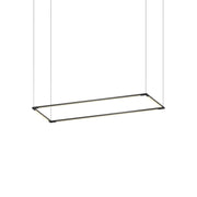 Koncept ZBP-36-R Z-Bar Rectangle 4-lt 38" LED Pendant - Matte Black