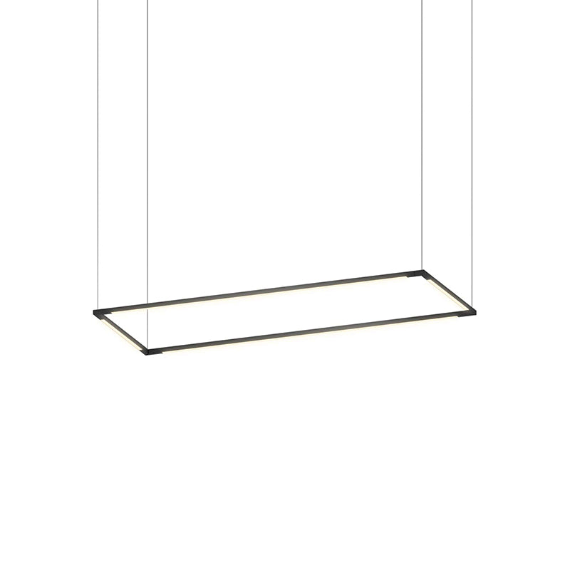 Koncept ZBP-36-R Z-Bar Rectangle 4-lt 38" LED Pendant - Matte Black