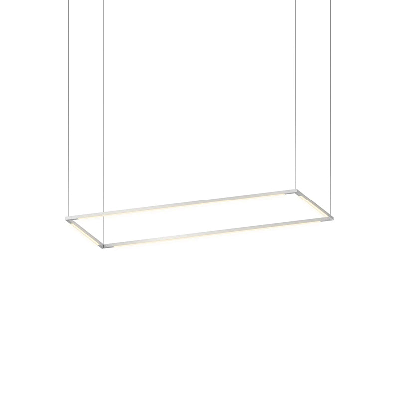 Koncept ZBP-36-R Z-Bar Rectangle 4-lt 38" LED Pendant - Silver