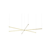 Koncept ZBP-36-TS Z-Bar Tri-Star 6-lt 76" LED Pendant - Gold