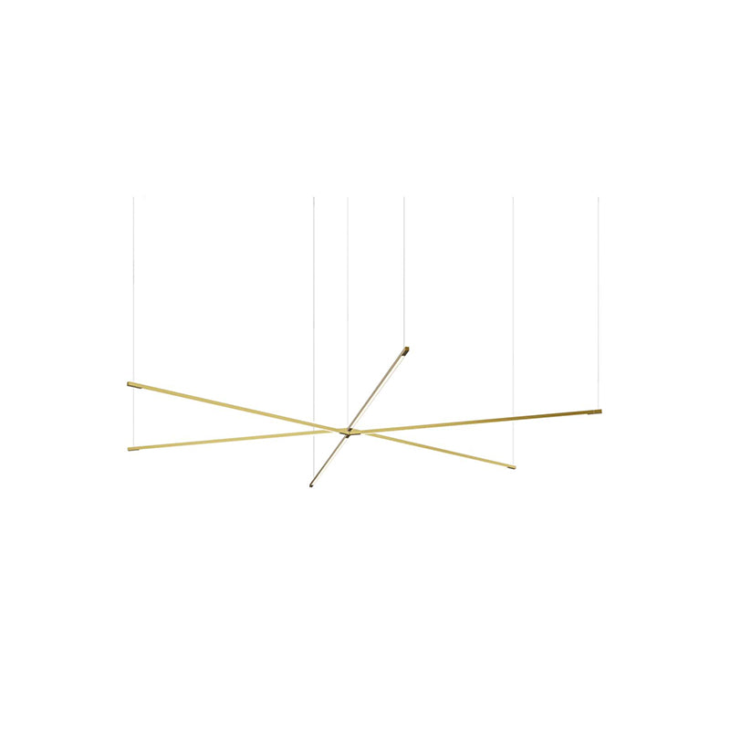 Koncept ZBP-36-TS Z-Bar Tri-Star 6-lt 76" LED Pendant - Gold