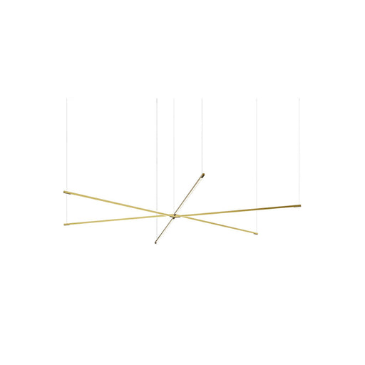 Koncept ZBP-36-TS Z-Bar Tri-Star 6-lt 76" LED Pendant - Gold