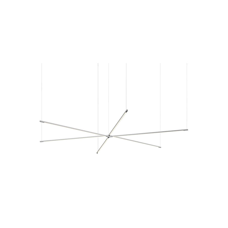 Koncept ZBP-36-TS Z-Bar Tri-Star 6-lt 76" LED Pendant - Silver