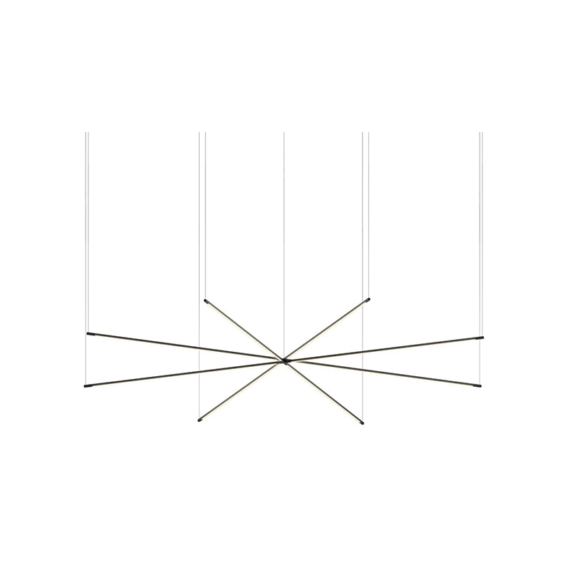 Koncept ZBP-48-QS Z-Bar Quad Star 8-lt 101" LED Pendant - Matte Black