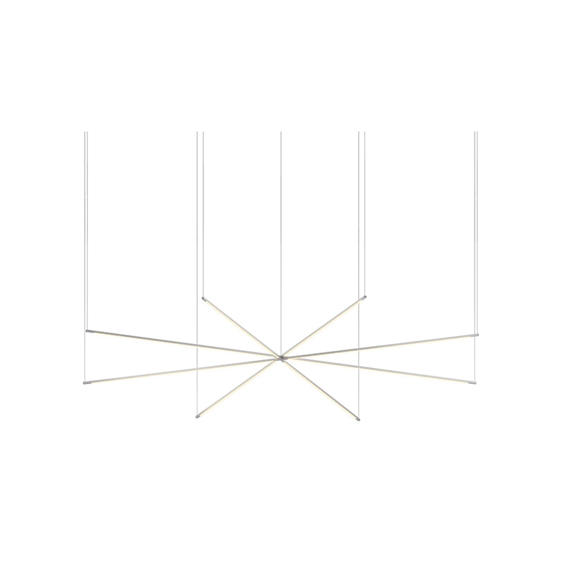 Koncept ZBP-48-QS Z-Bar Quad Star 8-lt 101" LED Pendant - Silver