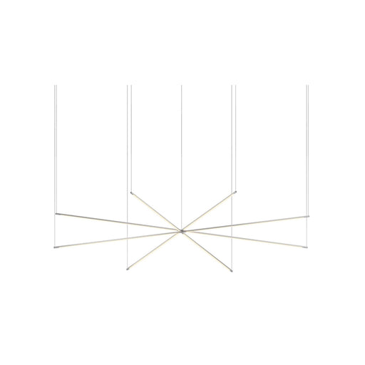 Koncept ZBP-48-QS Z-Bar Quad Star 8-lt 101" LED Pendant - Silver