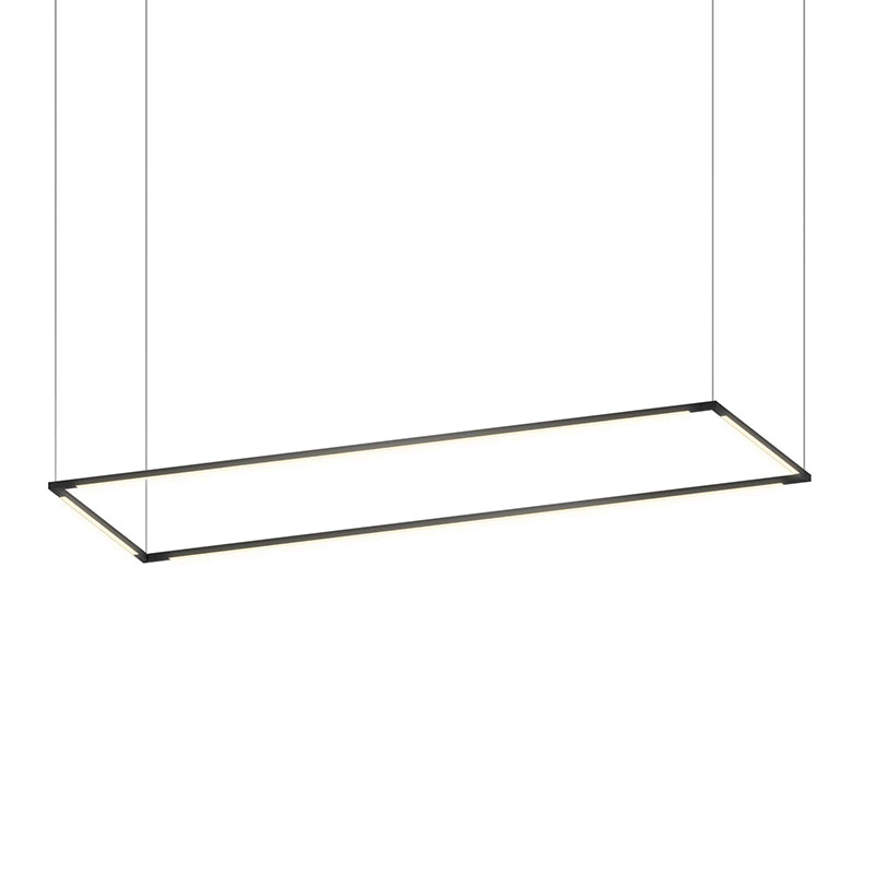 Koncept ZBP-48-R Z-Bar Rectangle 4-lt 51" LED Pendant - Matte Black