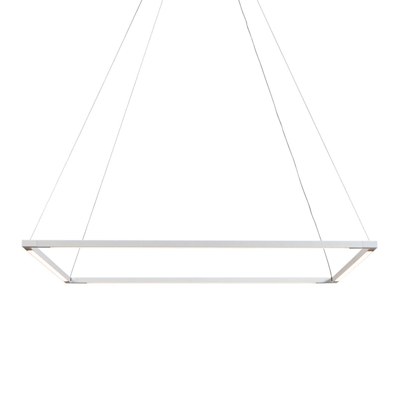 Koncept ZBP-48-R Z-Bar Rectangle 4-lt 51" LED Pendant - Silver