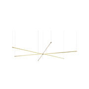 Koncept ZBP-48-TS Z-Bar Tri-Star 6-lt 101" LED Pendant - Gold