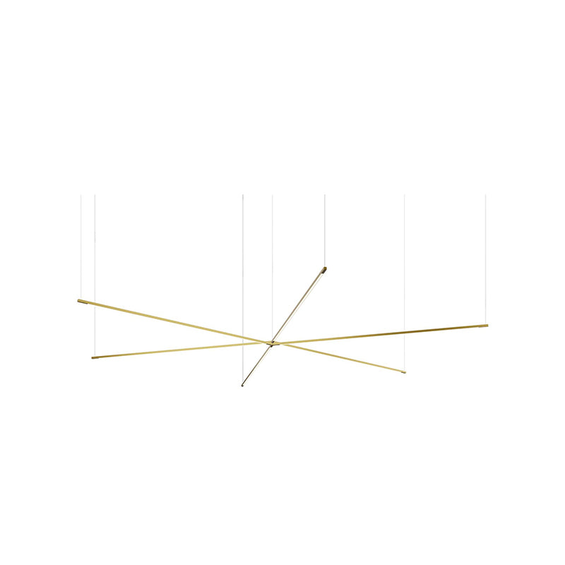 Koncept ZBP-48-TS Z-Bar Tri-Star 6-lt 101" LED Pendant - Gold