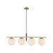 Alora Mood LP421437 Zuri 4-lt 37" Linear Pendant - Brushed Gold