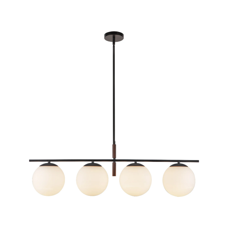 Alora Mood LP421437 Zuri 4-lt 37" Linear Pendant - Matte Black