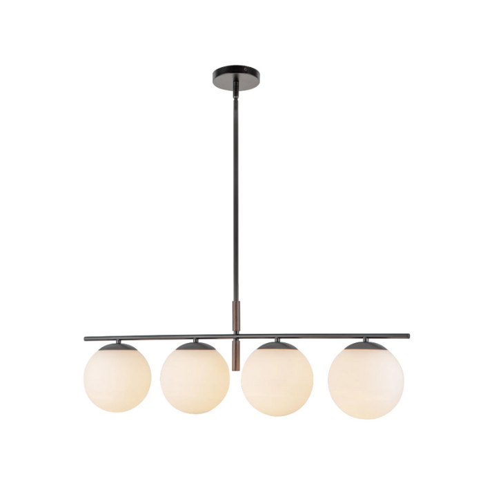 Alora Mood LP421437 Zuri 4-lt 37" Linear Pendant - Matte Black