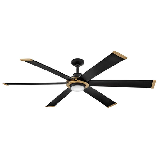 Hinkley 906964 Andros 64" Indoor/Outdoor Smart Ceiling Fan with LED Light Kit - Matte Black