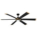Hinkley 906964 Andros 64" Indoor/Outdoor Smart Ceiling Fan with LED Light Kit - Matte Black