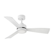 Hinkley 905744 Iver 44" Outdoor Smart Ceiling Fan with LED Light Kit - Matte White