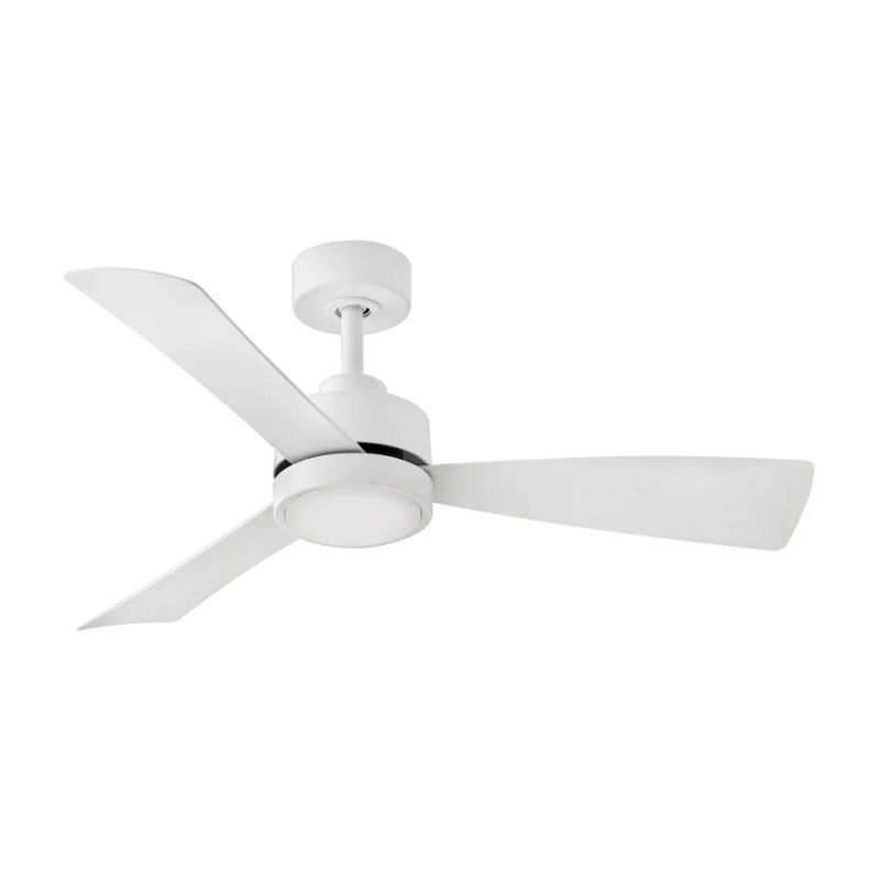 Hinkley 905744 Iver 44" Outdoor Smart Ceiling Fan with LED Light Kit - Matte White