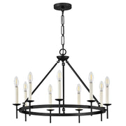 Hinkley 47475 Copley 9-lt 28" LED Chandelier - Black