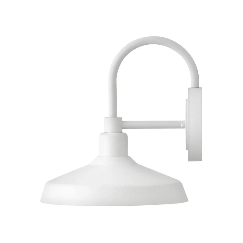 Hinkley 12075 Forge 1-lt 13" Tall LED Outdoor Barn Light - Textured White