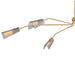 Hinkley 48306 Altman 6-lt 80" LED Chandelier - Lacquered Brass