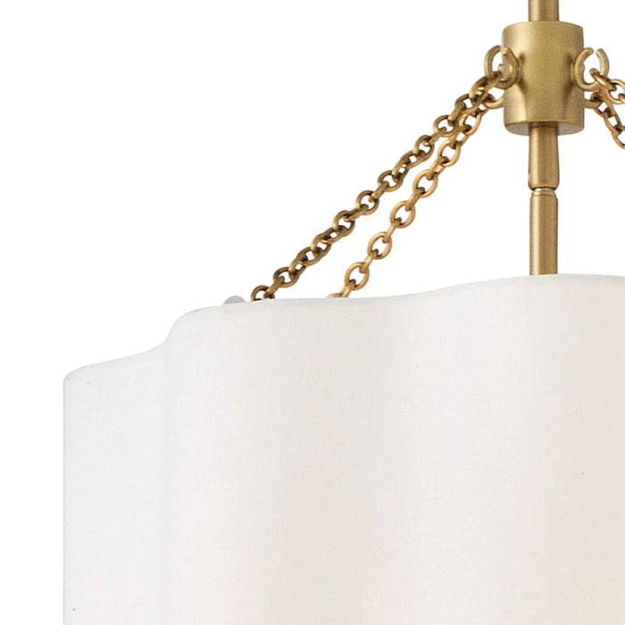 Hinkley 47737 Gwen 4-lt 16" LED Pendant - Lacquered Brass