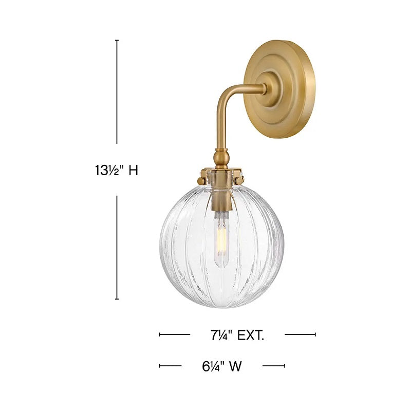 Hinkley 57410 Helene 1-lt 14" Tall LED Wall Sconce