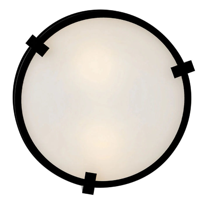 Hinkley 28963 Lowell 2-lt 13" LED Flush Mount - Black